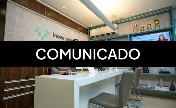 Comunicado – Inove Bem Estar Coworking - Inove Bem Estar Coworking